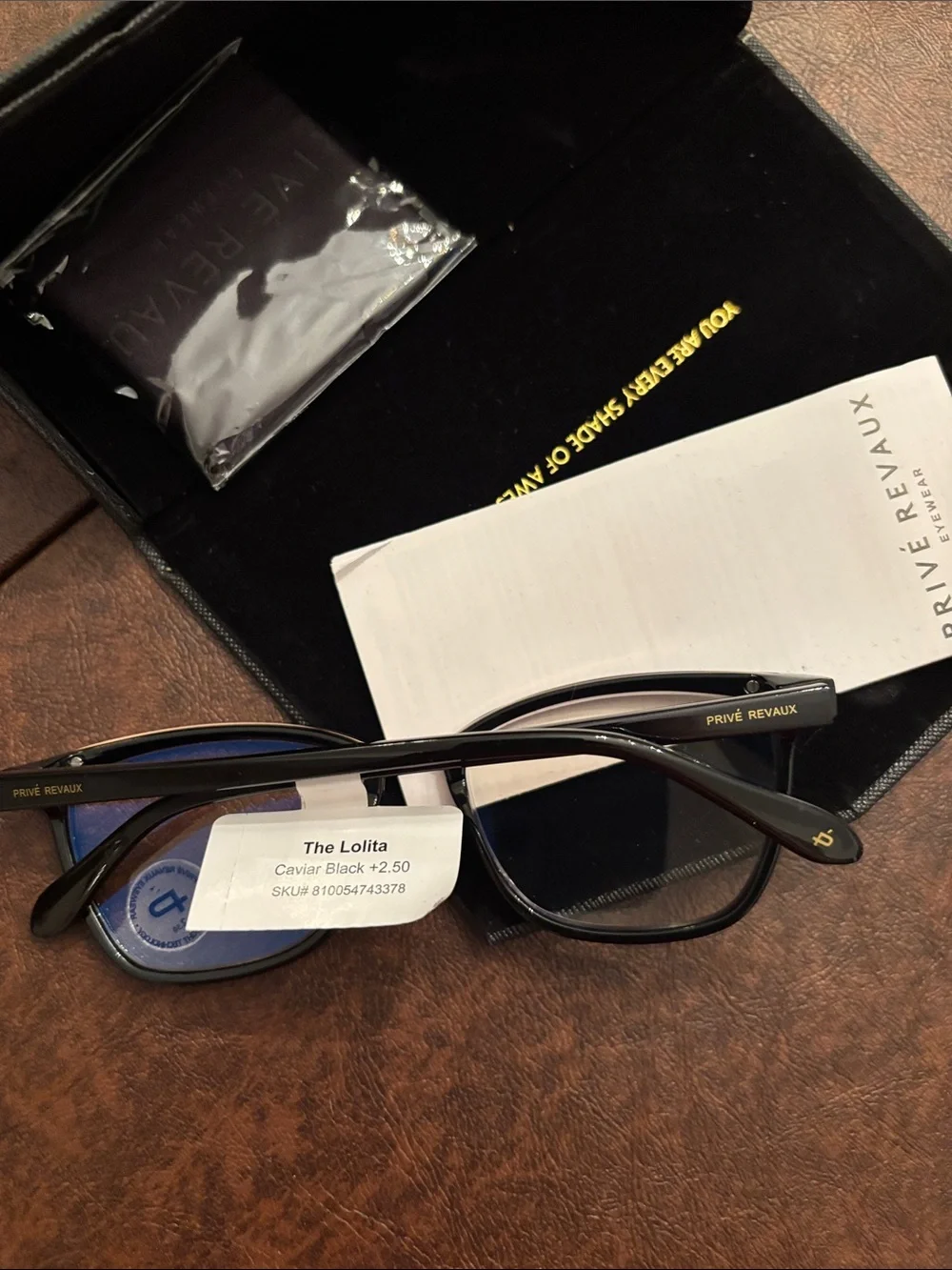 Classic Women's Blue-Light Blocking Reading Glasses - Black Frame 2.5